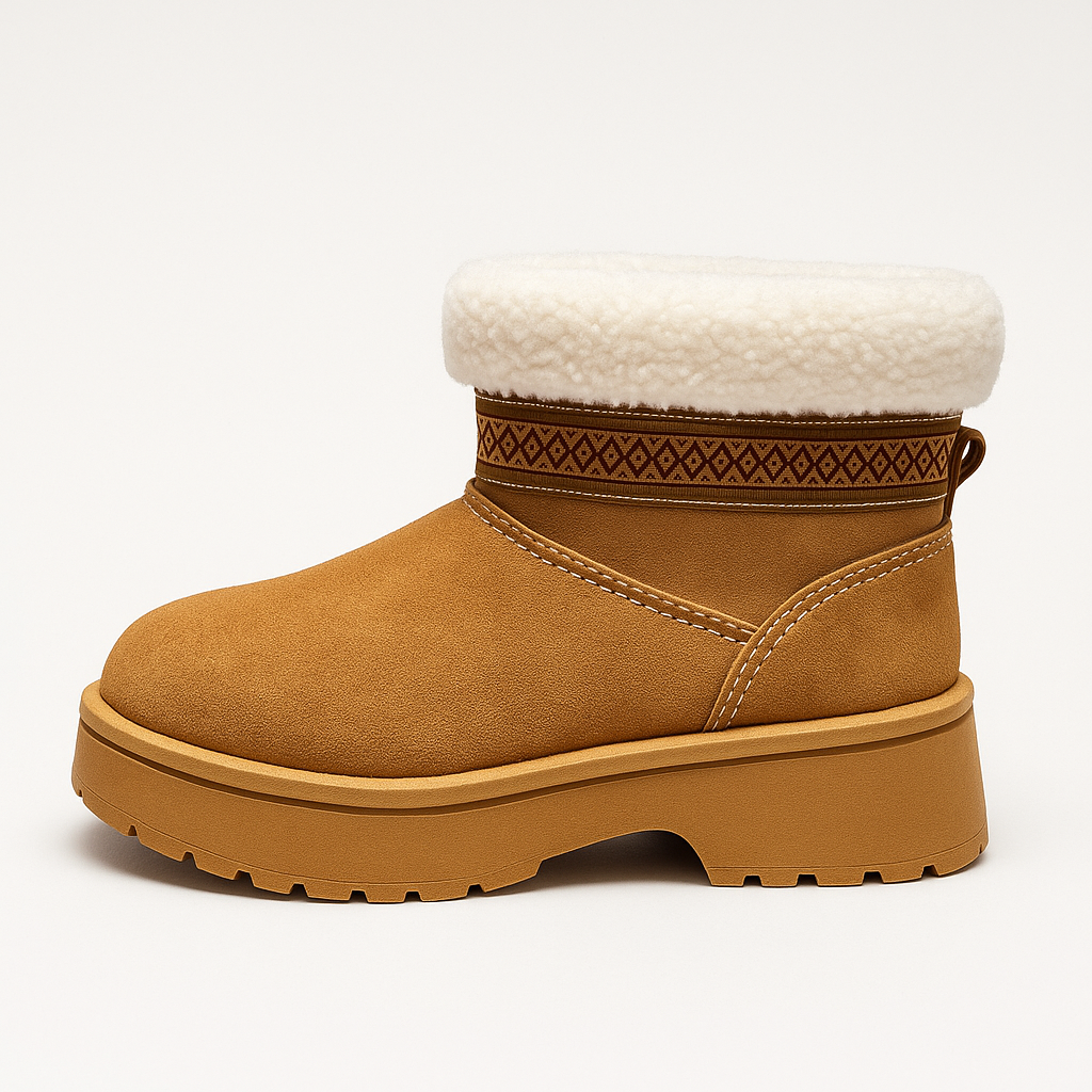 Bottines compensées fourrées – modèle Aurélia