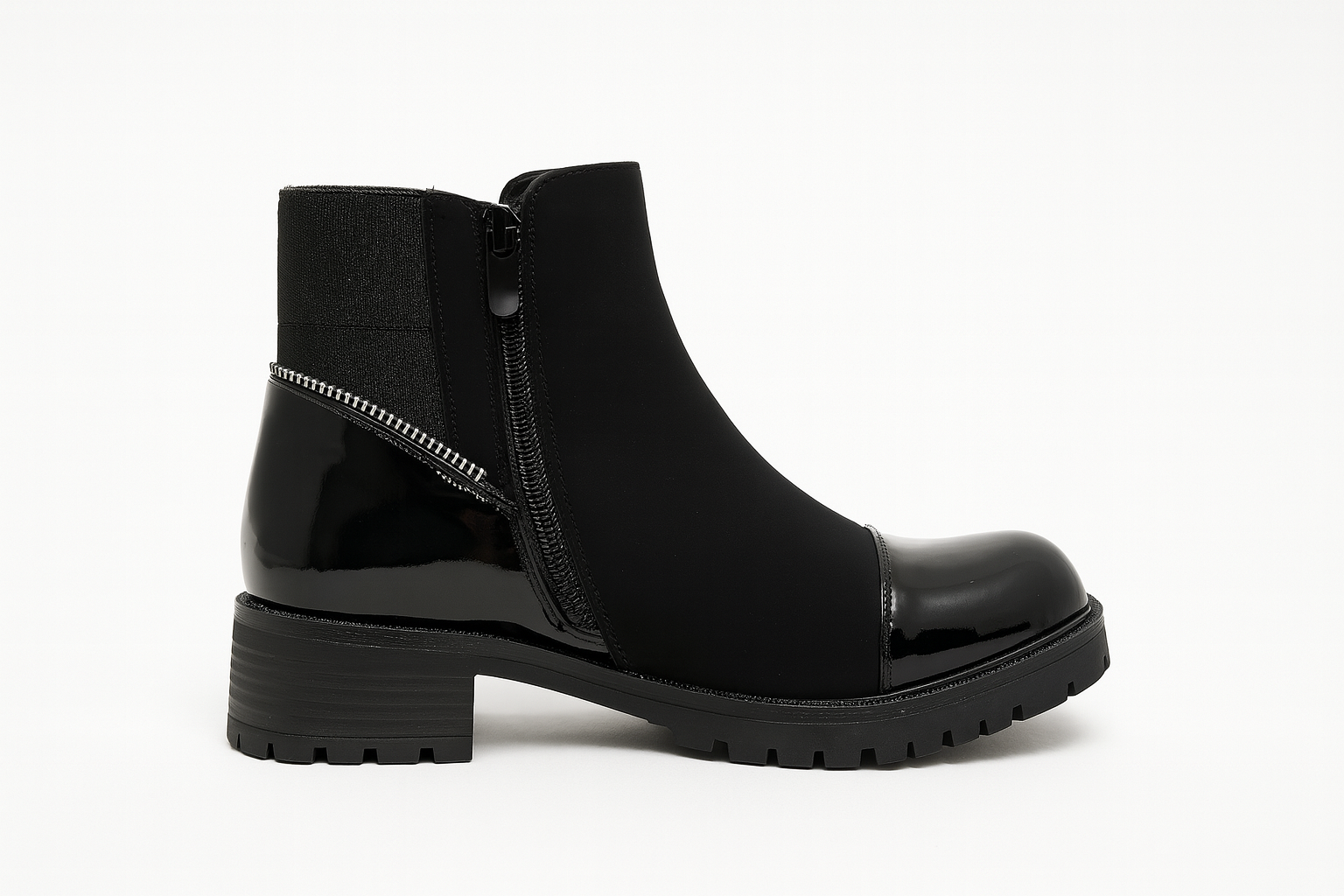 Bottines  à Zip – Modèle Charlotte