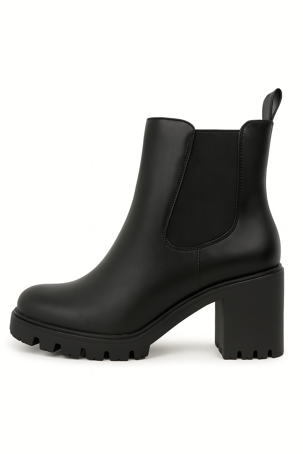 Bottines Noires à Talon – Modèle Shana