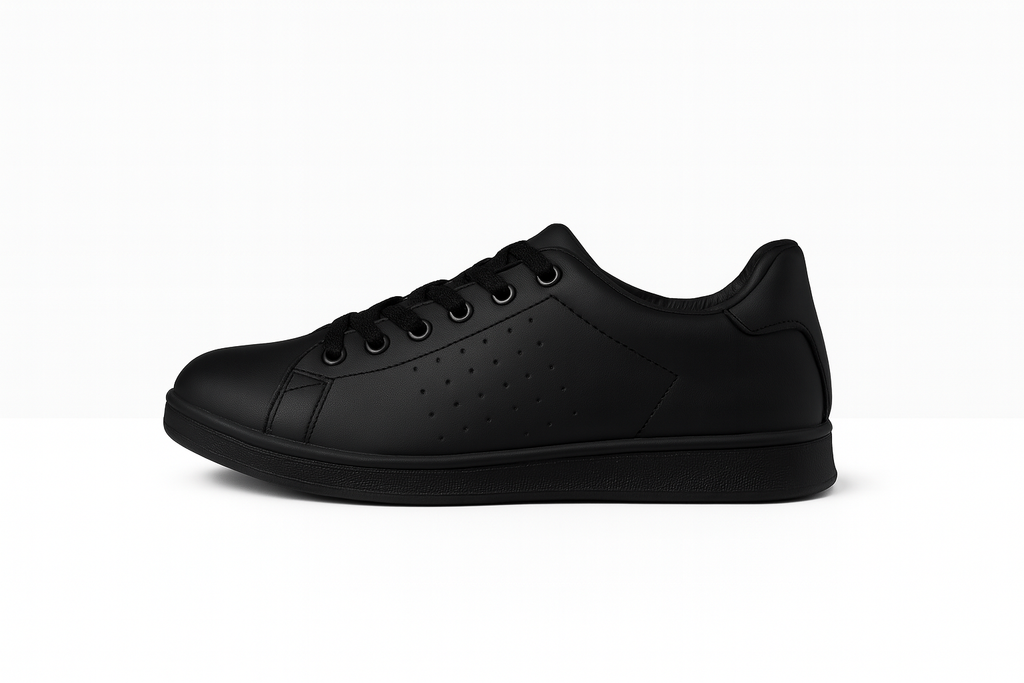 Baskets  femme Élise – Blanc & Noir – Style tendance et confort quotidien