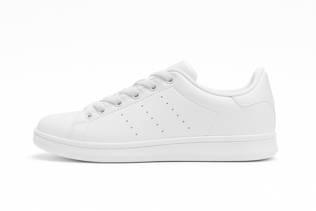 Baskets  femme Élise – Blanc & Noir – Style tendance et confort quotidien