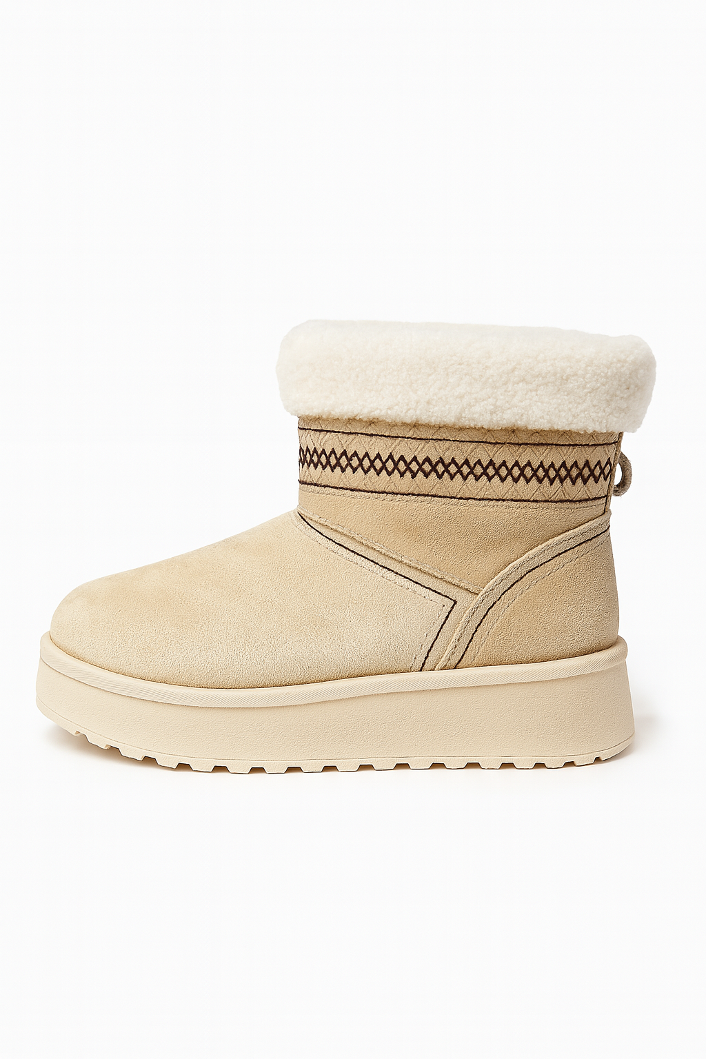 Bottines compensées  fourrées – modèle Aurélia