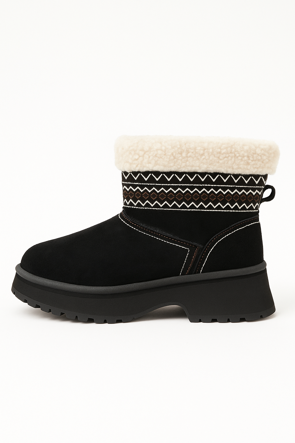 Bottines compensées  fourrées – modèle Aurélia