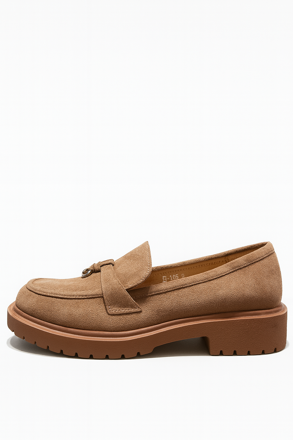 Mocassins Lara en suédine – Noir & Marron