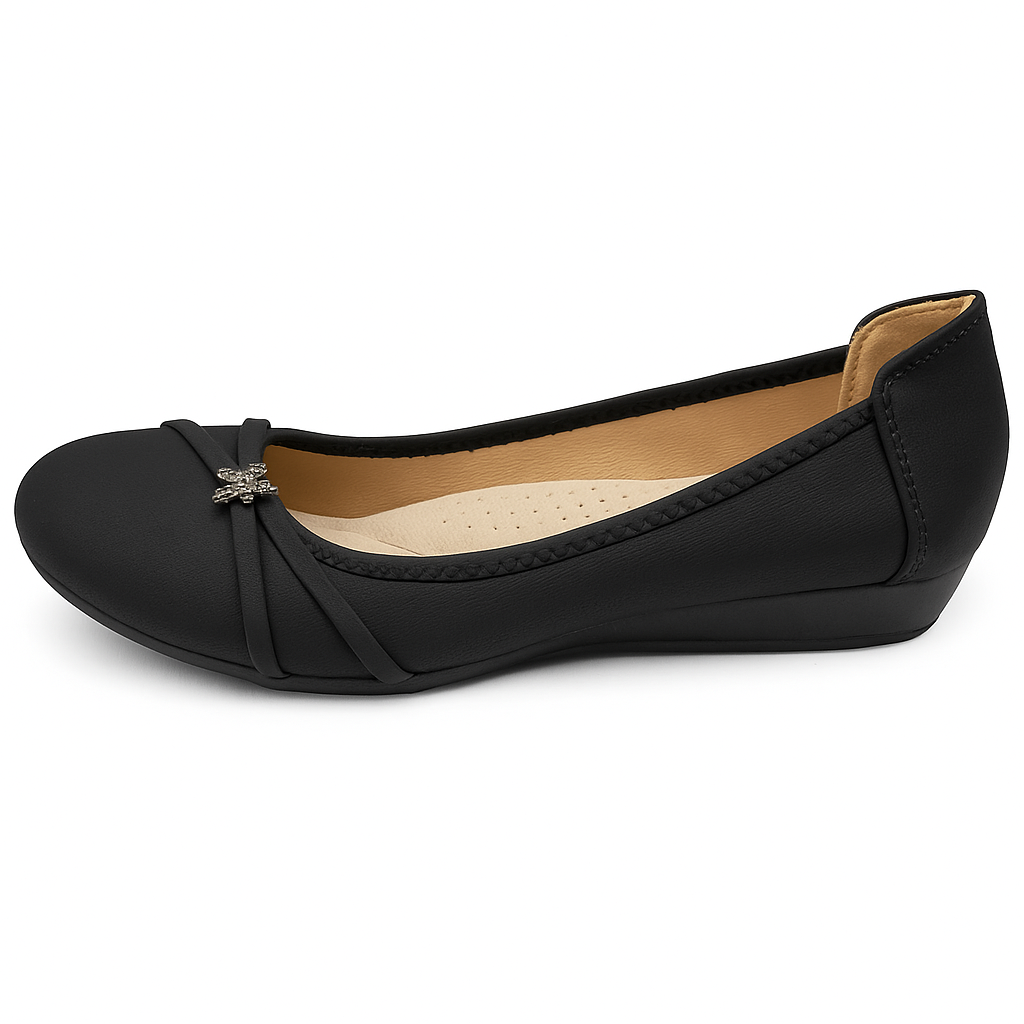 Ballerines Angie – Confort & Élégance – Noir
