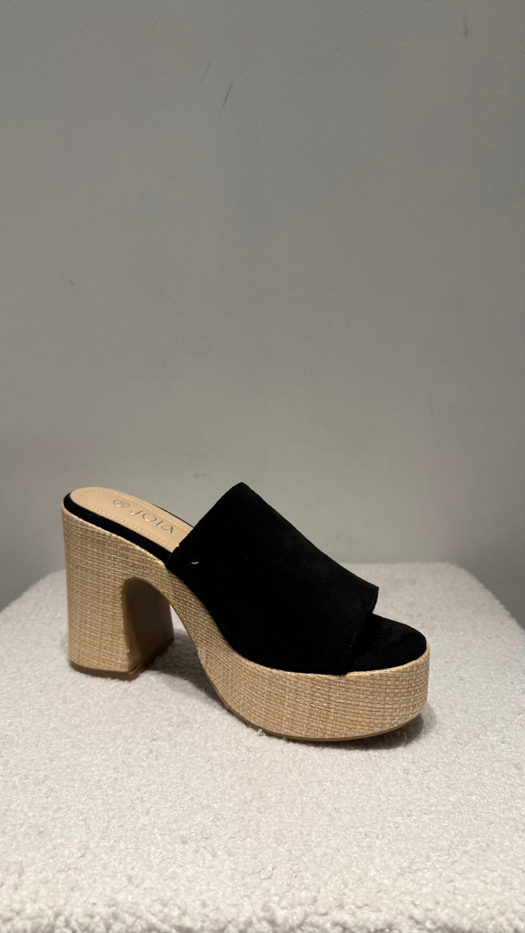 Mules a Talon effet raphia -kiffeur