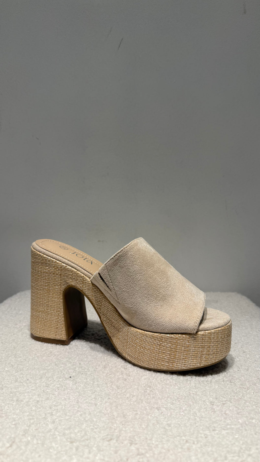 Mules a Talon effet raphia -kiffeur