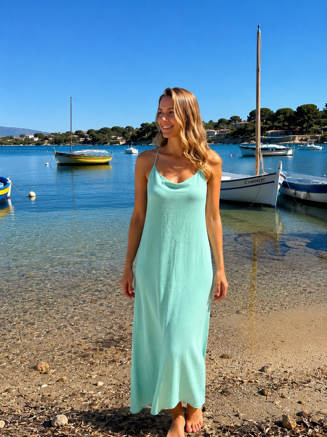 Robe longue Dos nu Océane