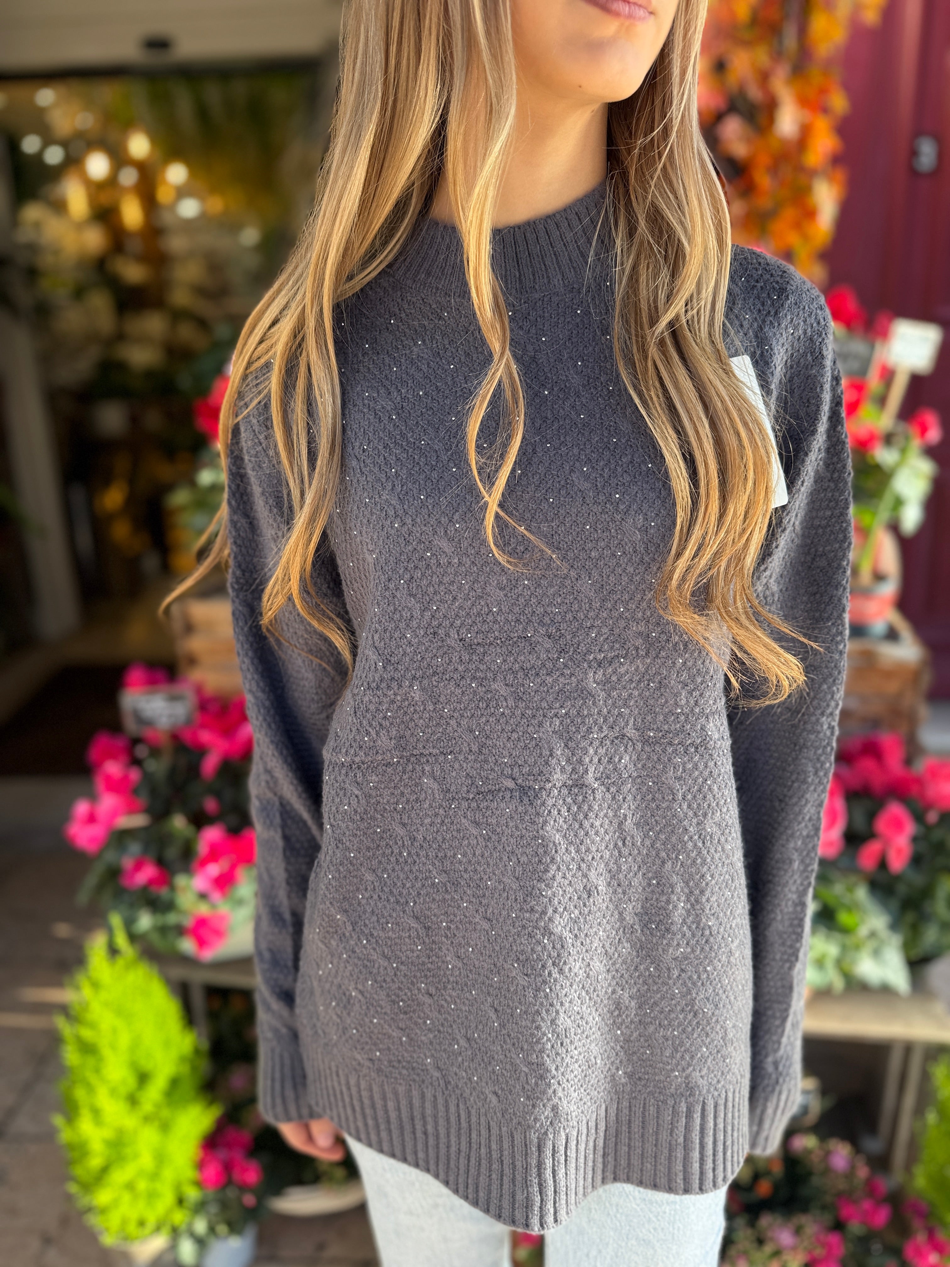 Pull Maille Perlée – Doux & Chic – 10 €