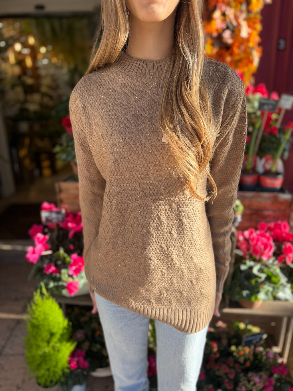 Pull Maille Perlée – Doux & Chic – 10 €