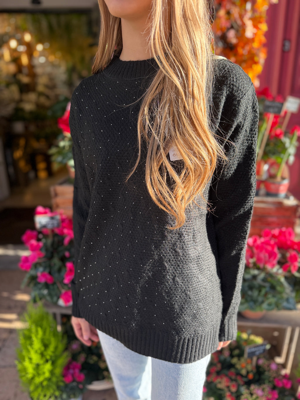 Pull Maille Perlée – Doux & Chic – 10 €