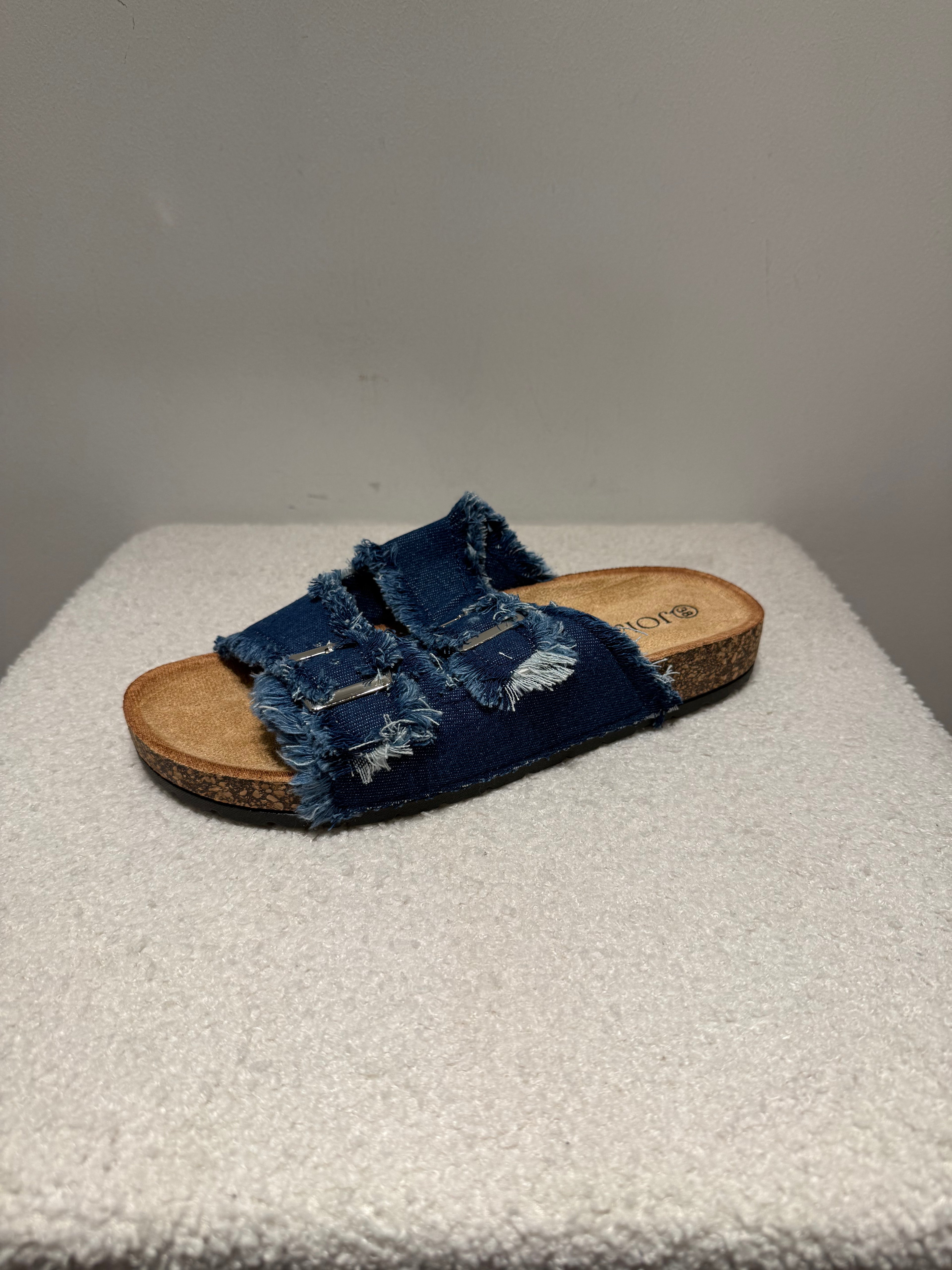 Claquettes denim réglables – Kiffeur