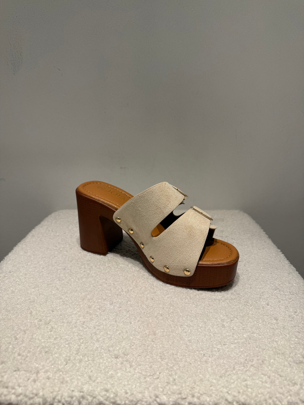 Mules à talon boucles & clous – Kiffeur