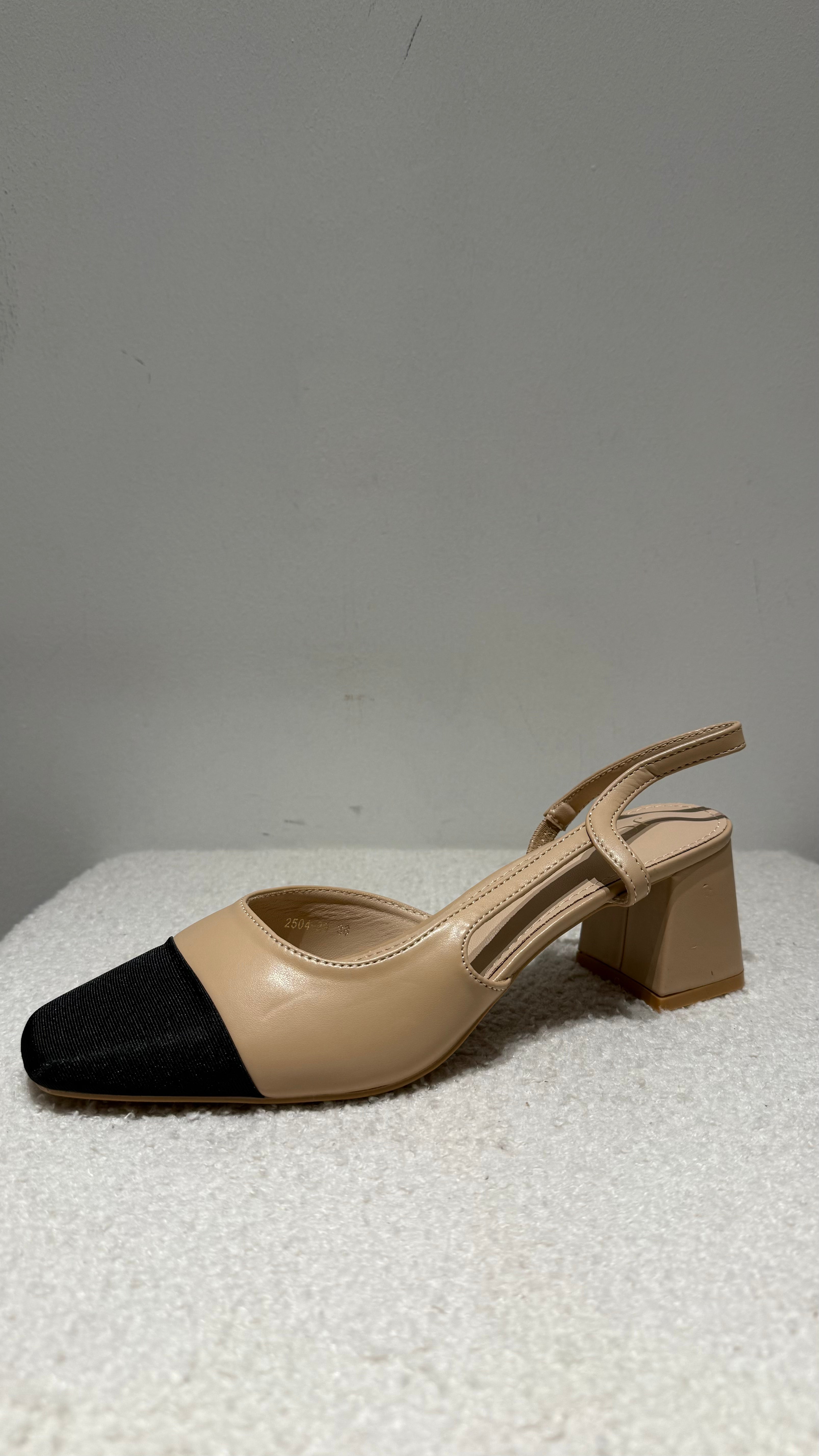 Escarpins slingback bi-matière – Kiffeur