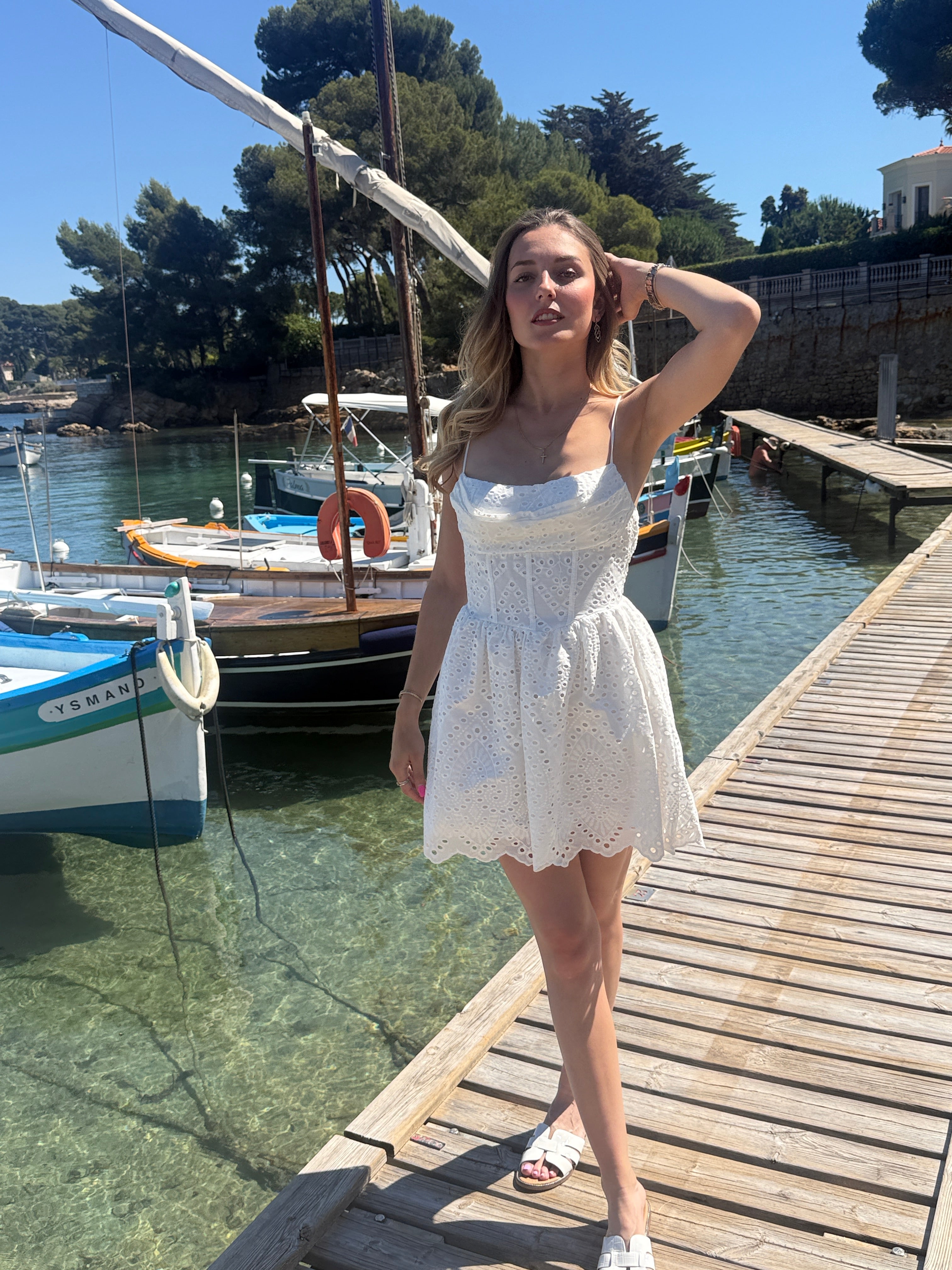 Robe Broderie Anglaise Blanche