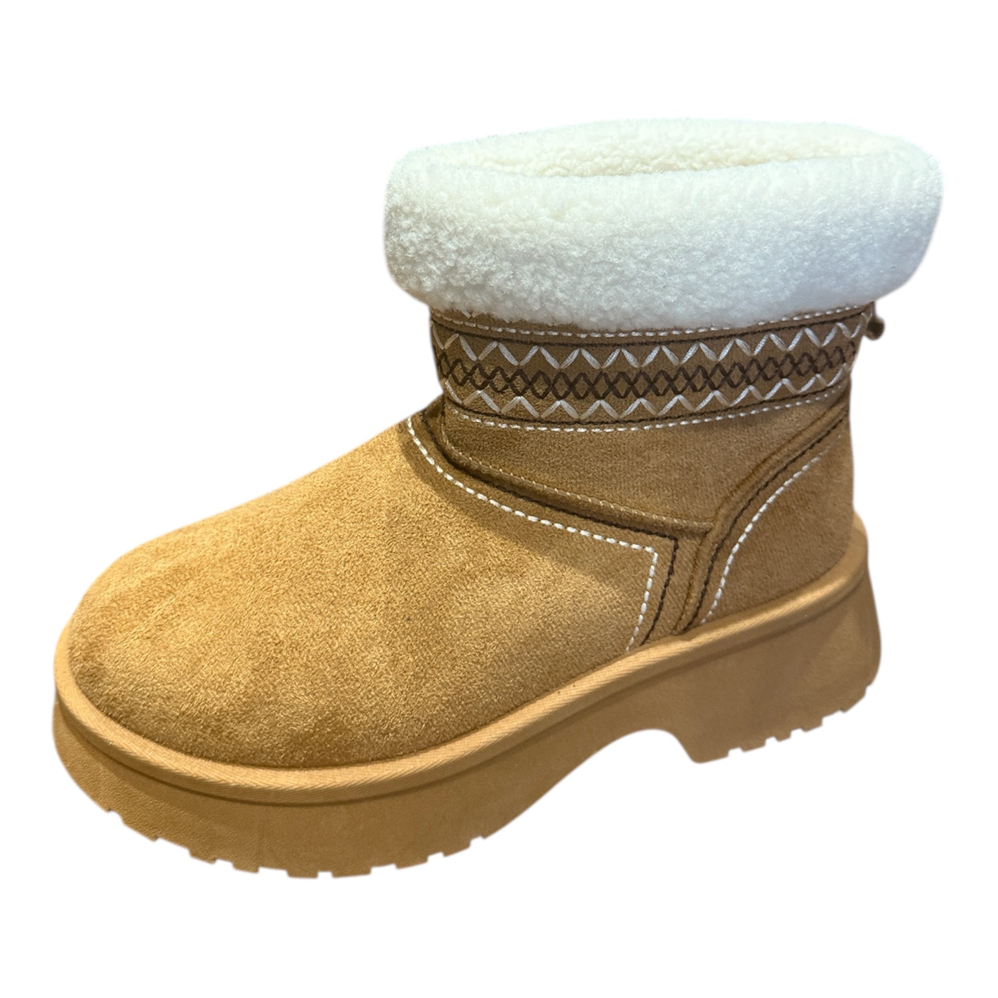 Bottines fourrées à plateforme – Chaleur & style