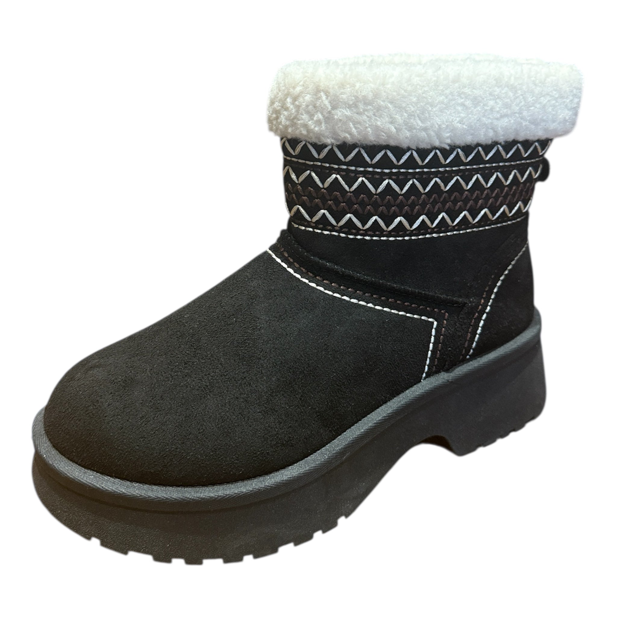 Bottines fourrées à plateforme – Chaleur & style