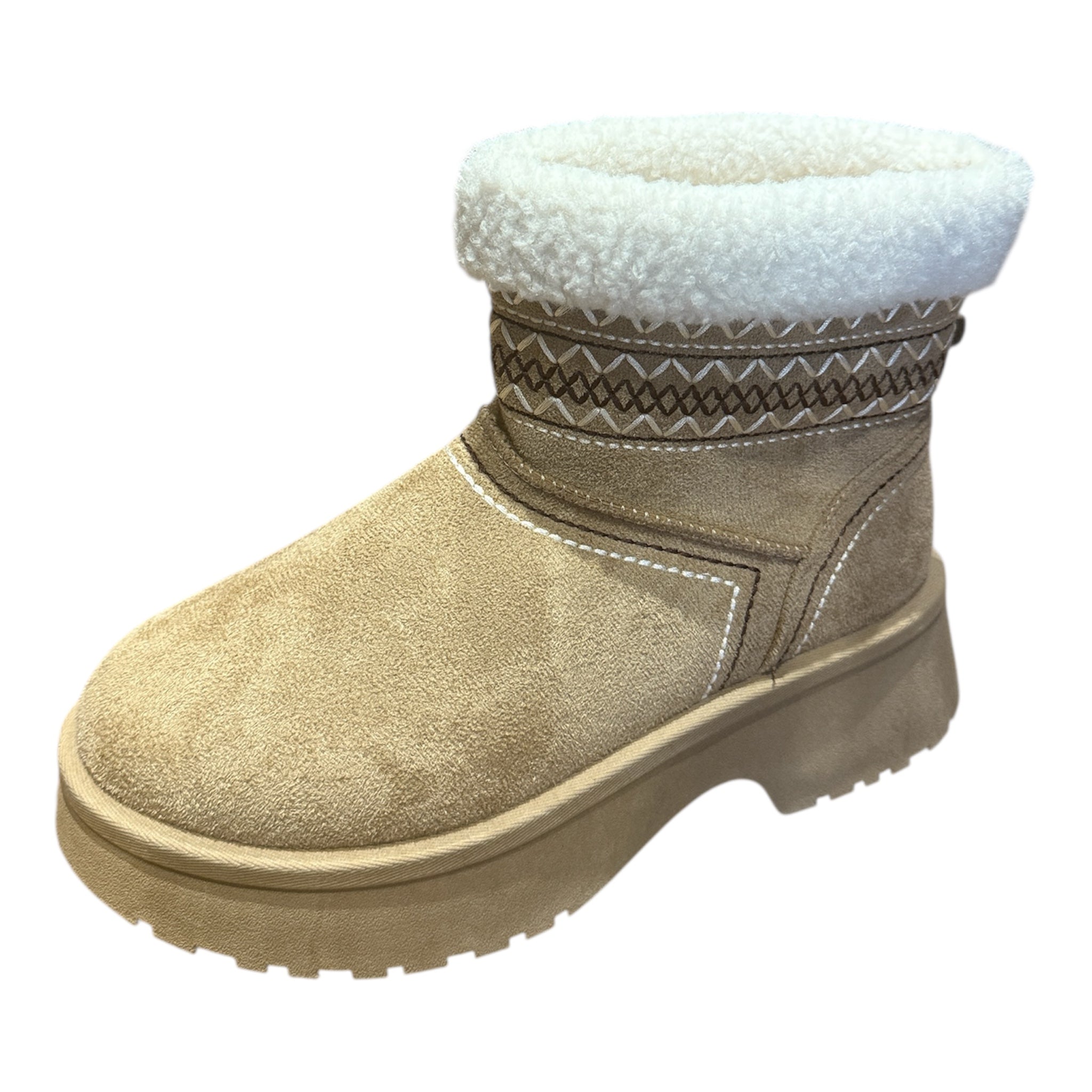 Bottines fourrées à plateforme – Chaleur & style
