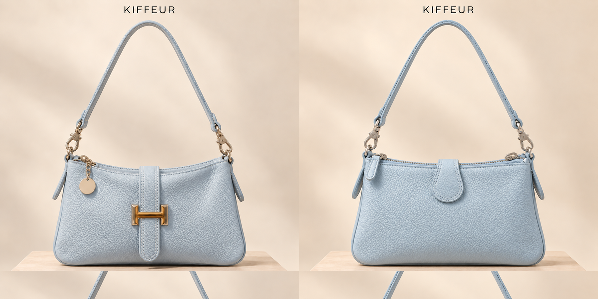 Sac Mila bleu clair face et dos – KIFFEUR