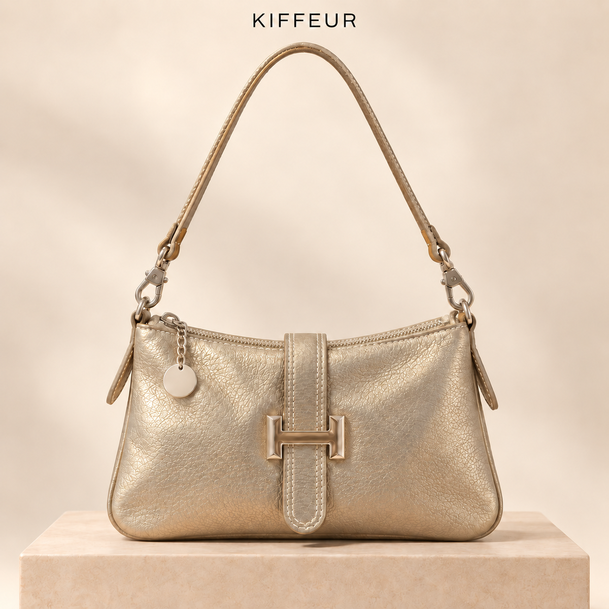 Sac Mila champagne vu de face – KIFFEUR