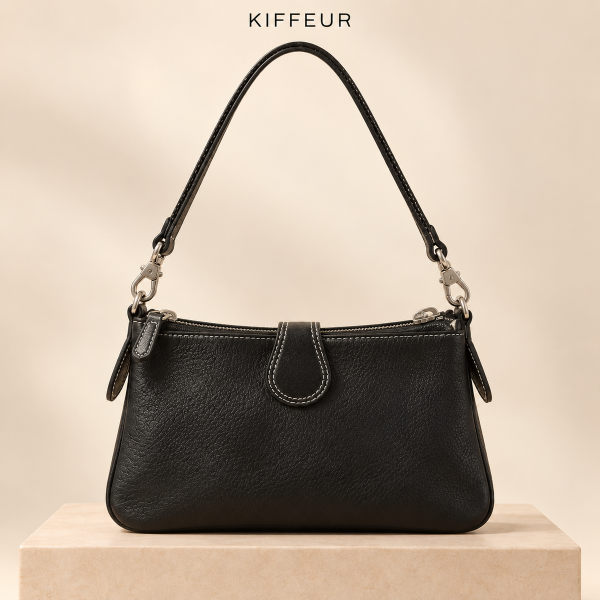 Sac Mila noir vu de dos – KIFFEUR